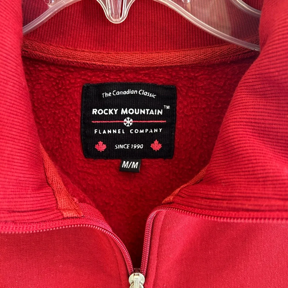 Rocky Mountain Flannel Company Full Zip Fitted Canadian Sweatshirt/Jacket Medium